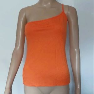 BCBGeneration women's Ribbed knit one choulder top M